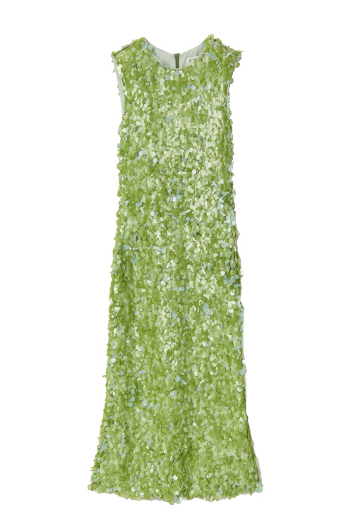 Green sequin maxi