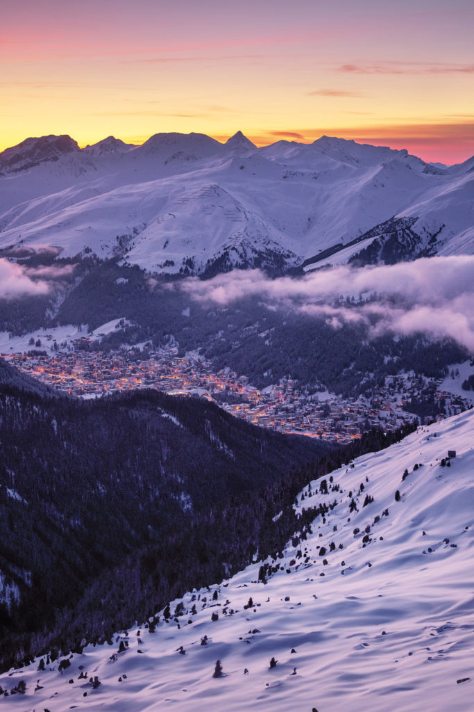 Davos at dusk