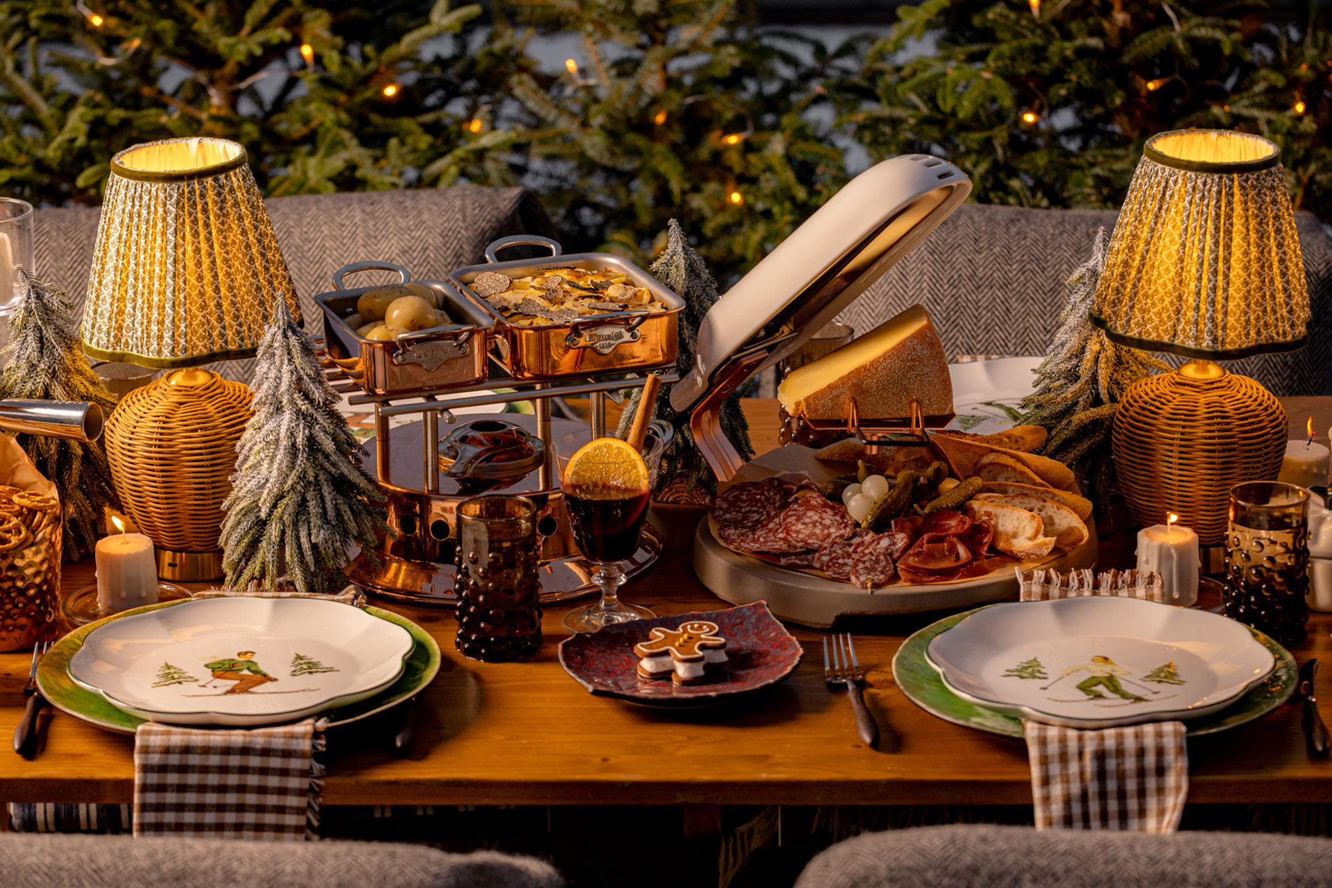 Food at The Berkeley's winter terrace