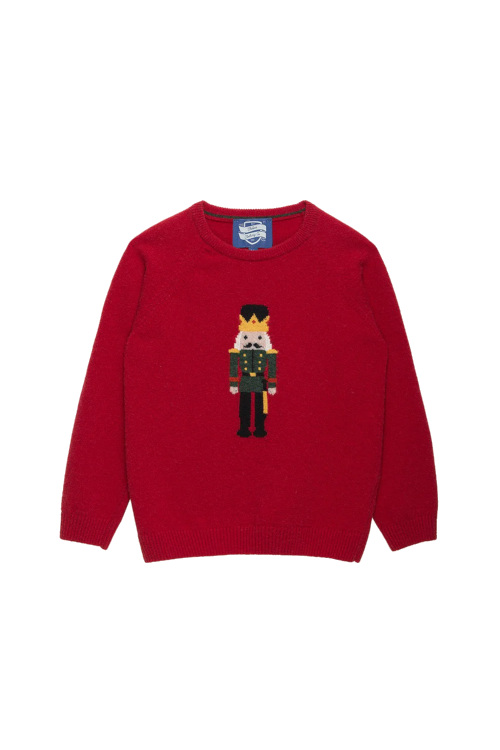Red nutcracker Christmas jumper