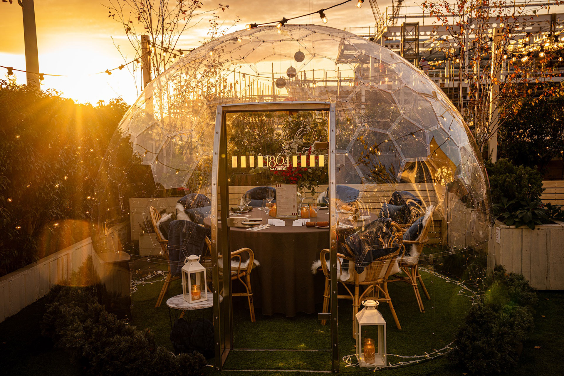 Igloo at 1864 Rooftop at John Lewis