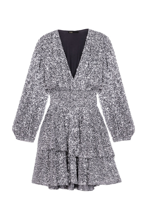 Silver party dress