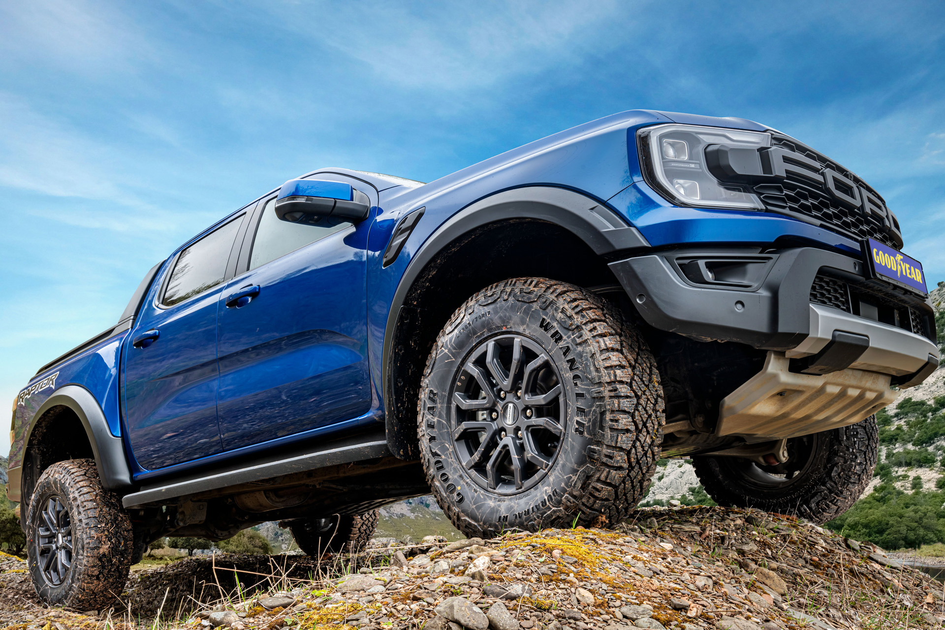 A truck with Goodyear tyres