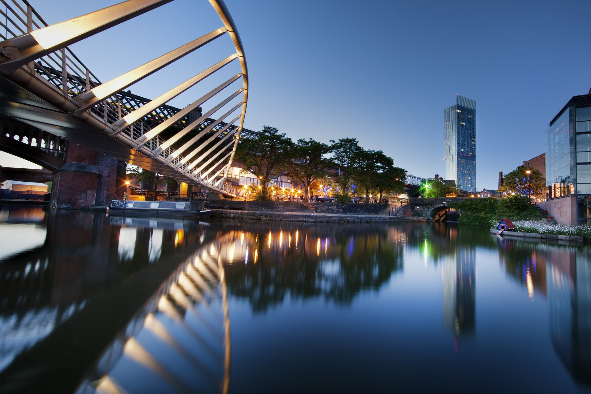 The docklands in Manchester