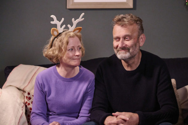 Sue (CLAIRE SKINNER) & Pete (HUGH DENNIS) in the 2024 Outnumbered Christmas special