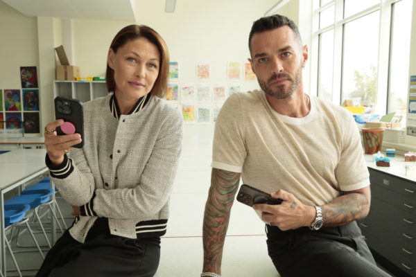 Emma & Matt Willis in Swiped: The School that Banned Smartphones.