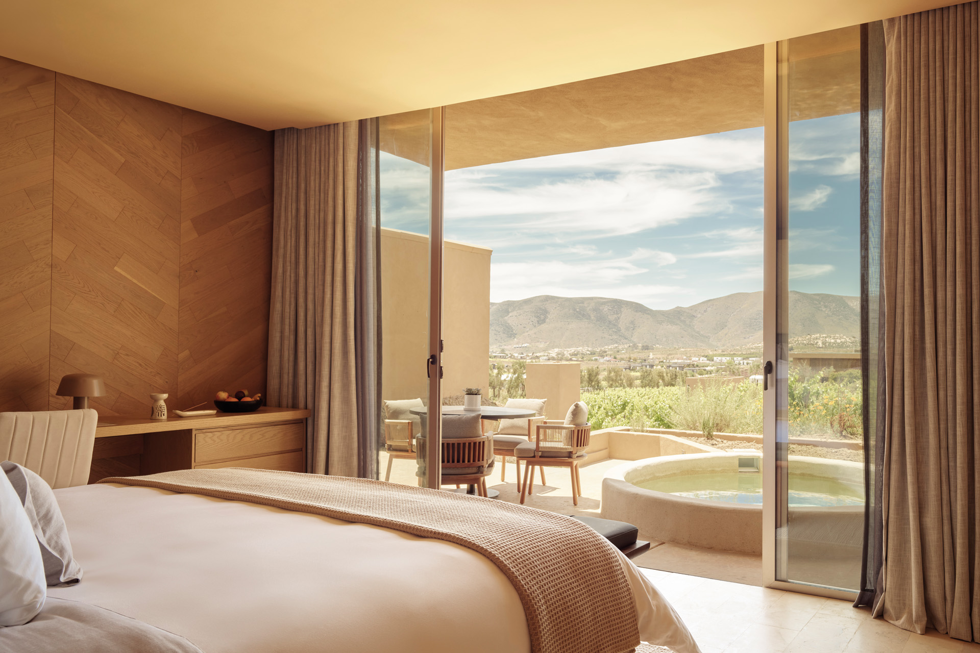 A room at Banyan Tree Veya, a new hotel in Mexico
