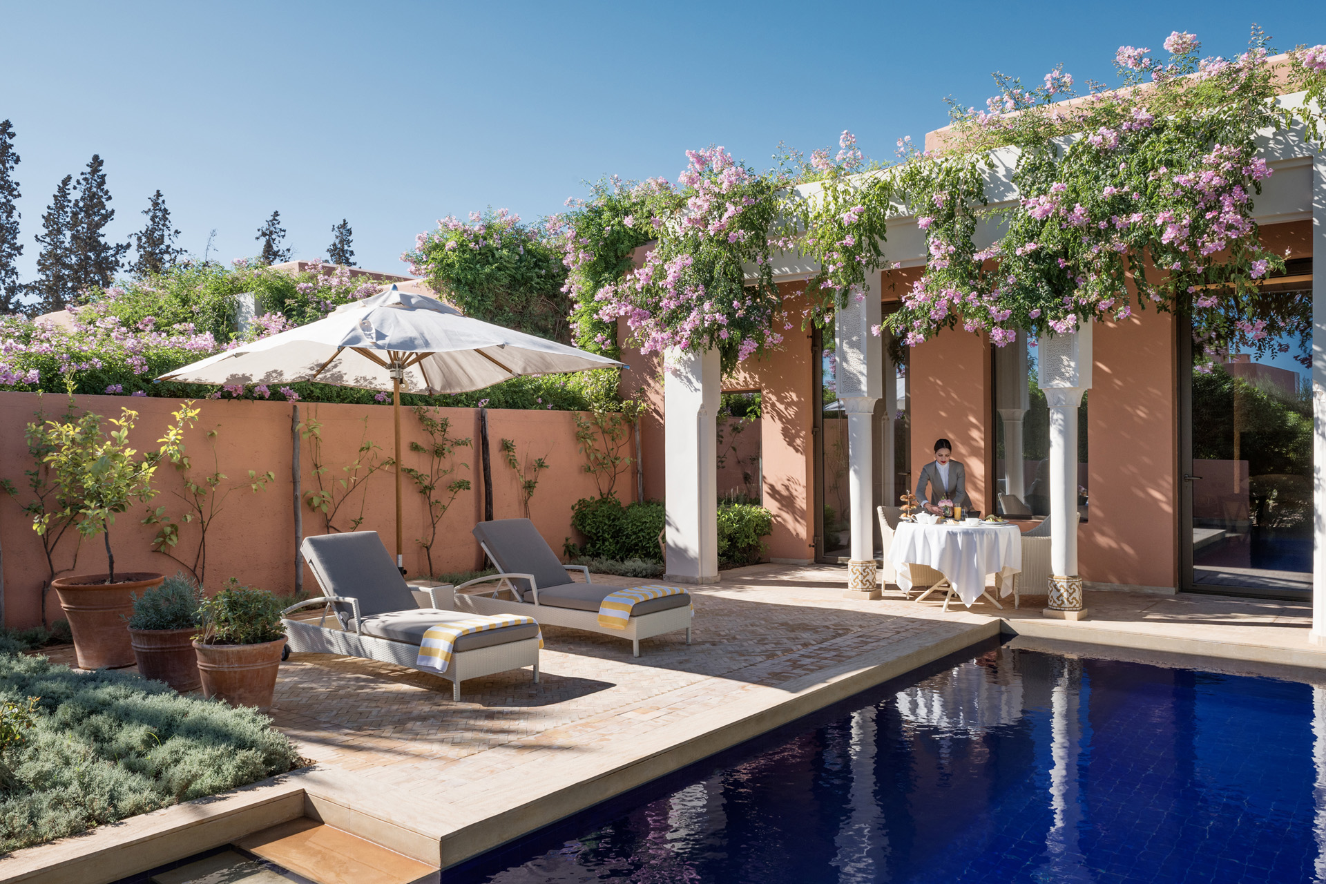 A villa at the Oberoi Marrakech