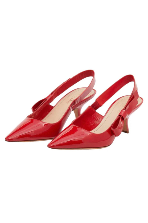 Red slingback heels | party shoes