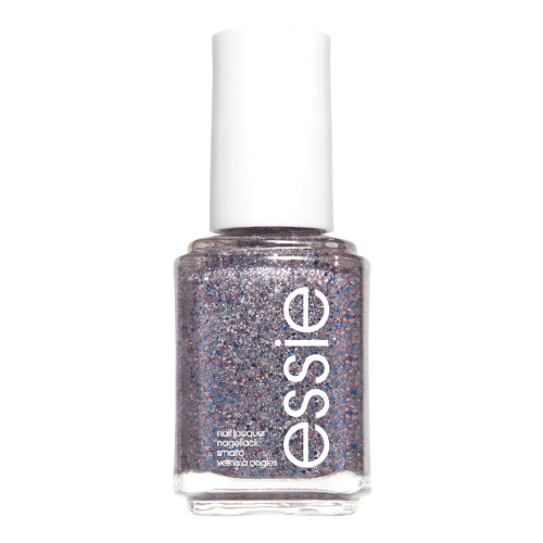 Silver glitter nail polish