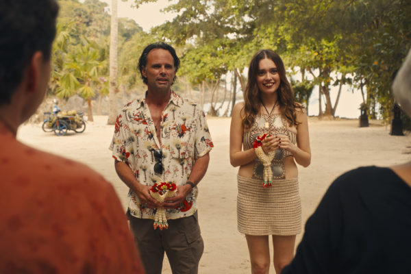 Walton Goggins & Aimee Lou Wood in The White Lotus season 3