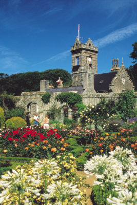 Floral gardens at La Seigneurie in Sark