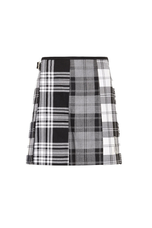 Black and white kilt