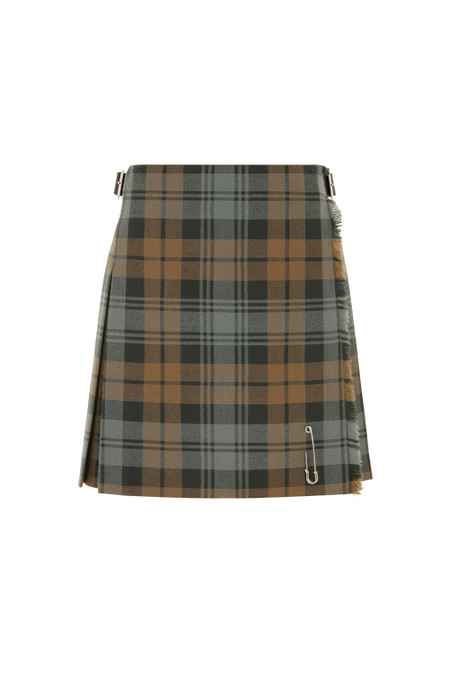 Orange and green kilt