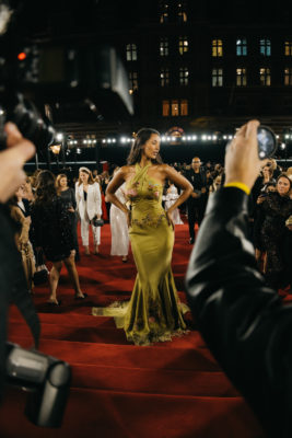Maya Jama at the red carpet at the Fashion Awards 2024
