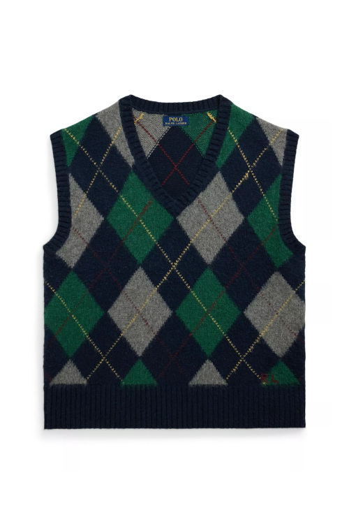 Argyle vest