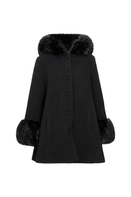 Short black coat