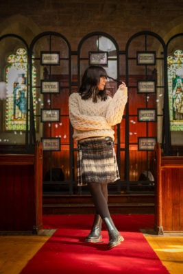 Claudia Winkleman in The Traitors country-inspired outfit