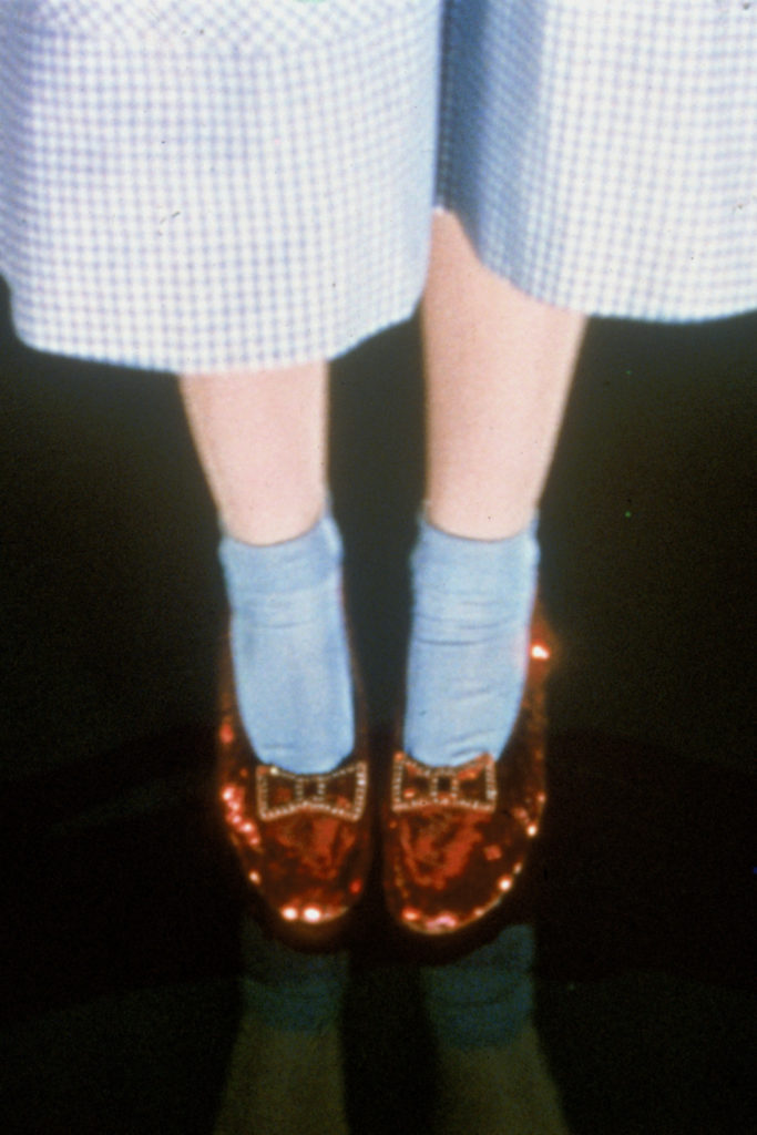 Dorothy's ruby slippers in The Wizard Of Oz | Wicked Part TWo