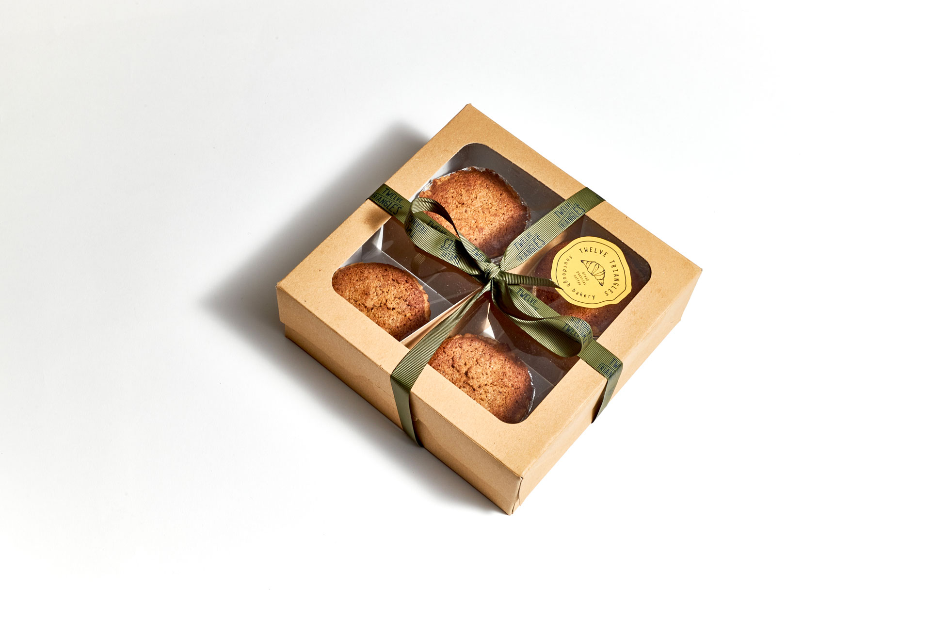 Twelve Triangles's Mince Pies in a box with a bow