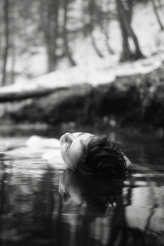 Person in water
