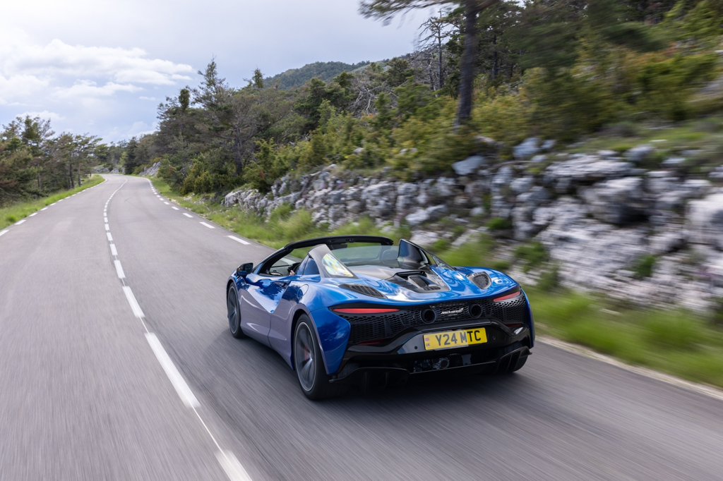 The car on a road