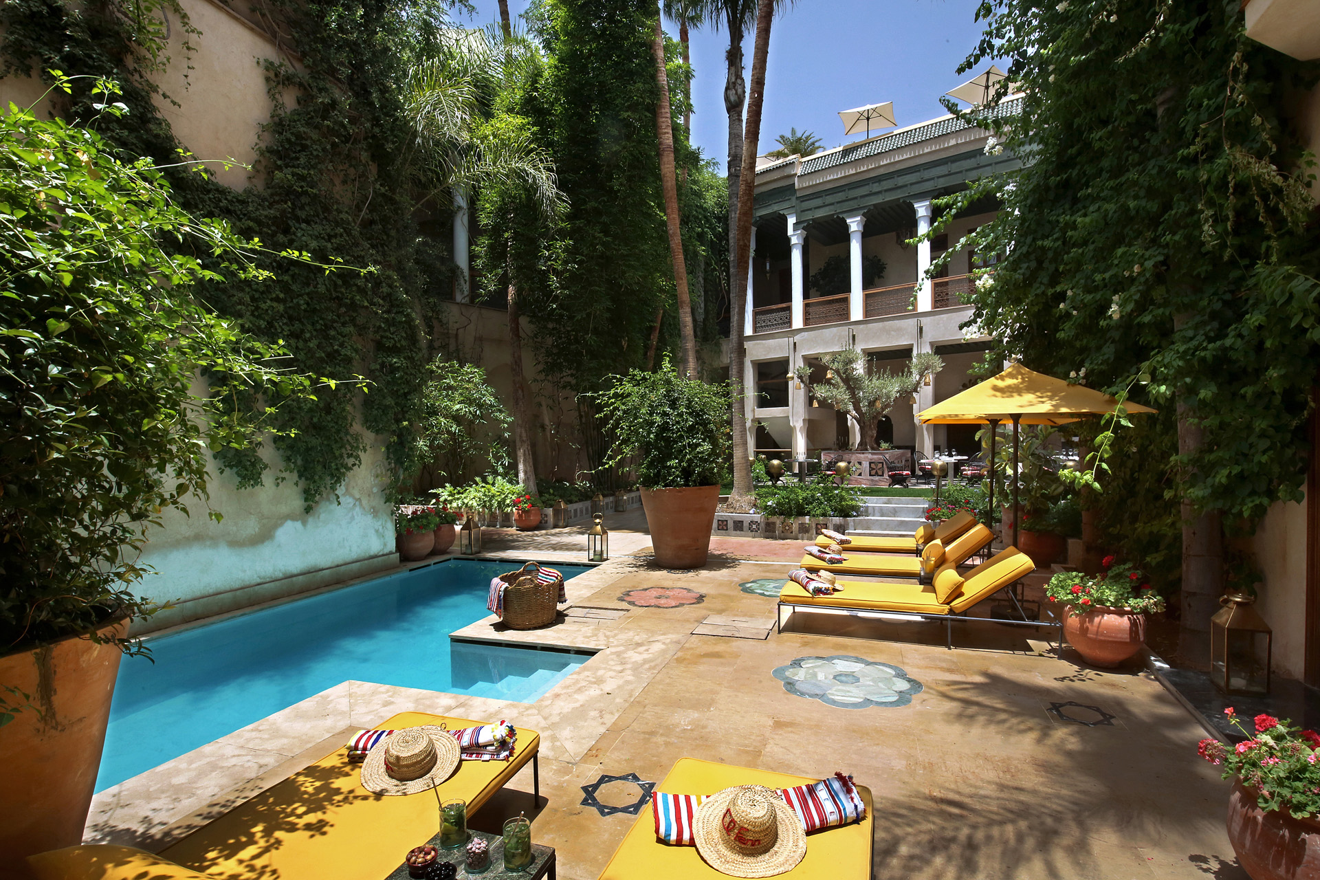 The pool at El Fenn Marrakech