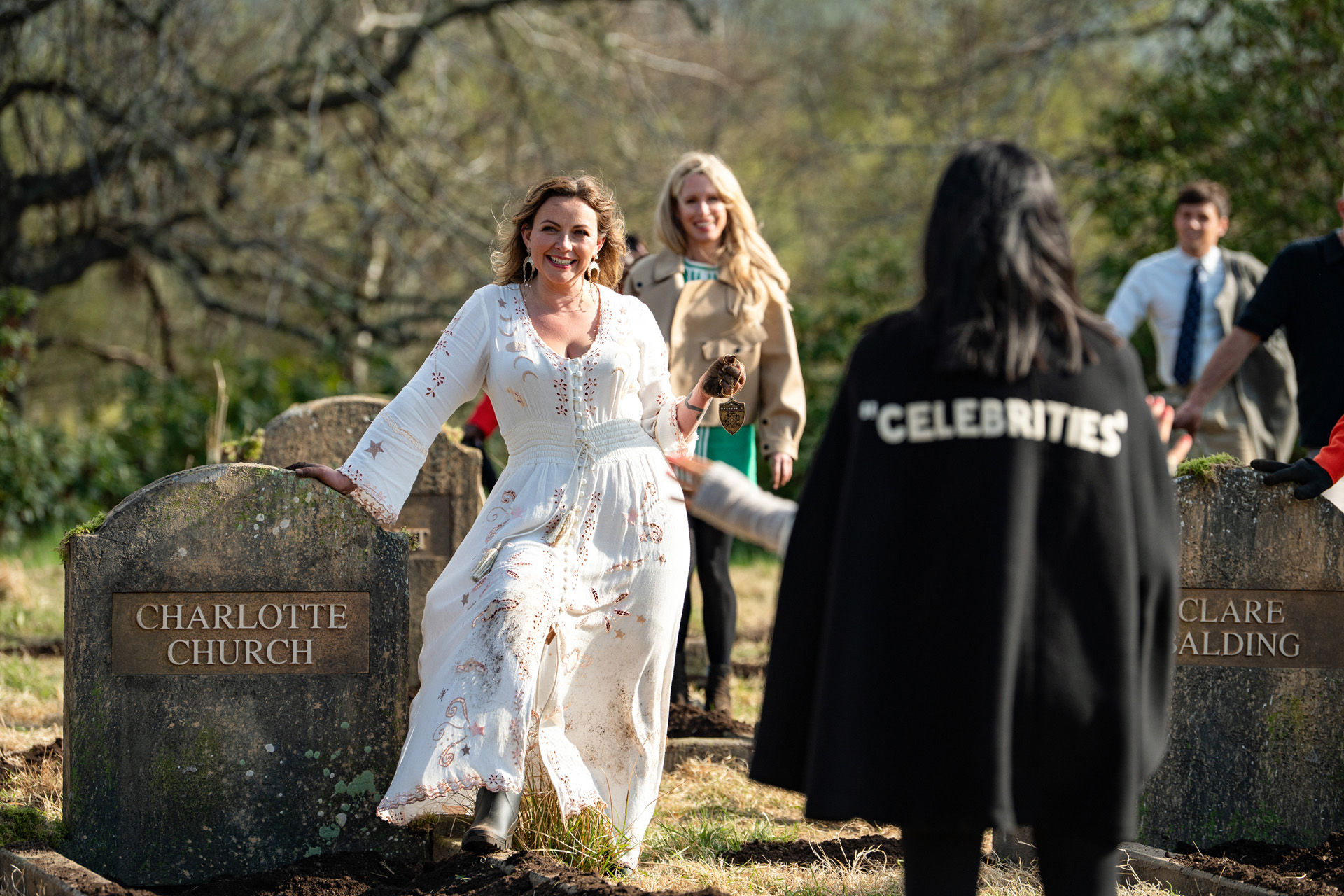 Charlotte Church in the Traitors graveyard