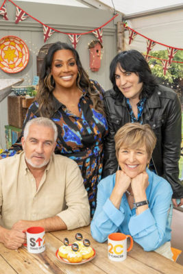 Alison Hammond, Noel Fielding, Paul Hollywood, Caroline Waldegrove