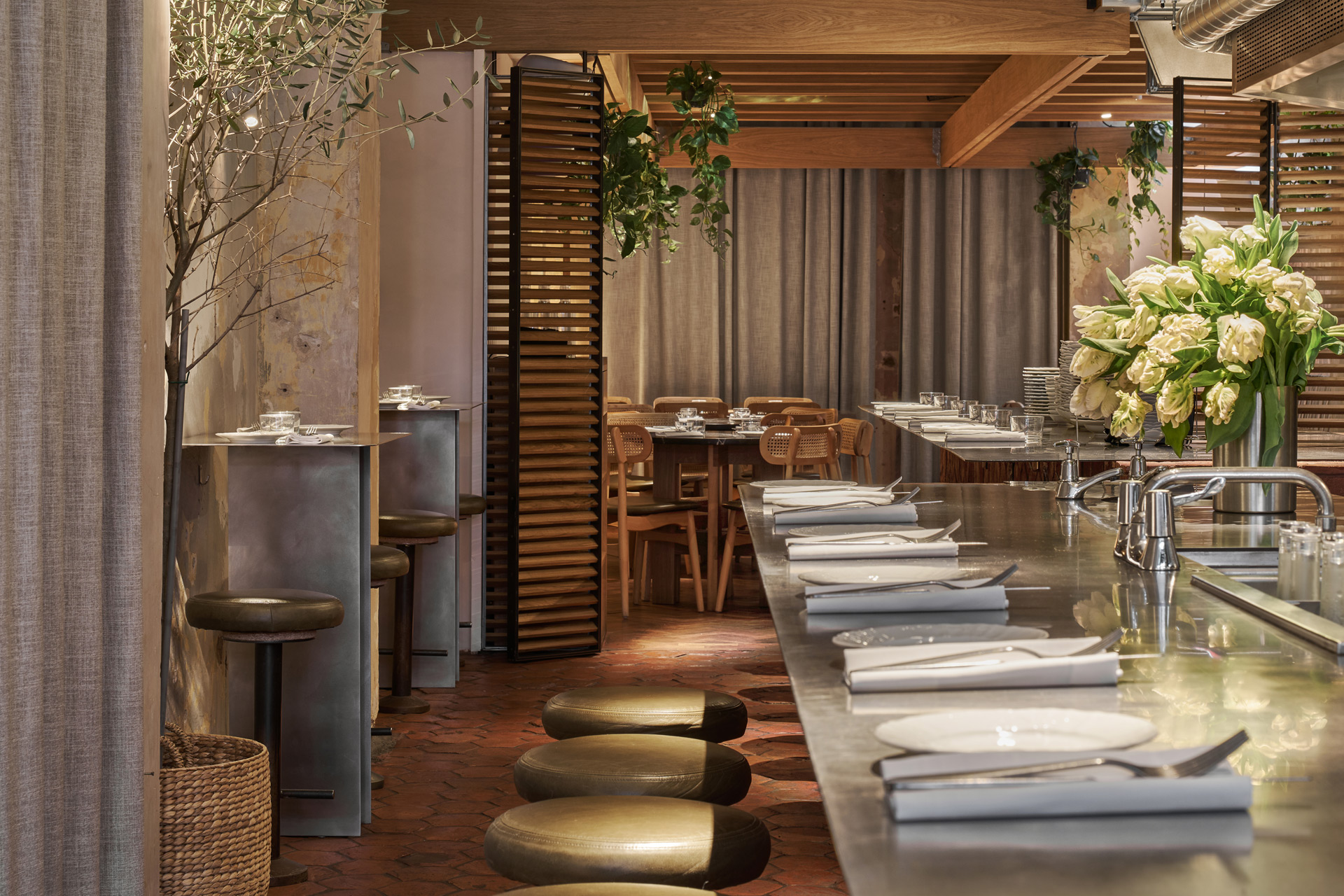 The interior of Firebird restaurant in London