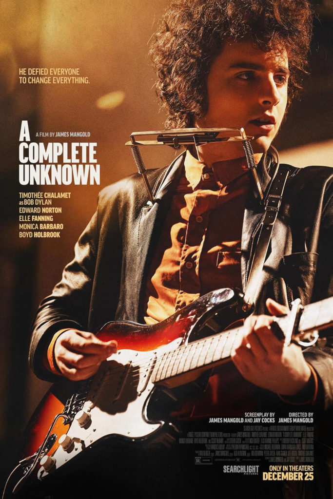 Film poster for Oscar Best Picture nominee A Complete Unknown