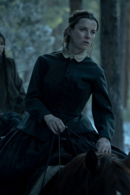 Betty Gilpin as Sara Rowell in Episode 102 of American Primeval.