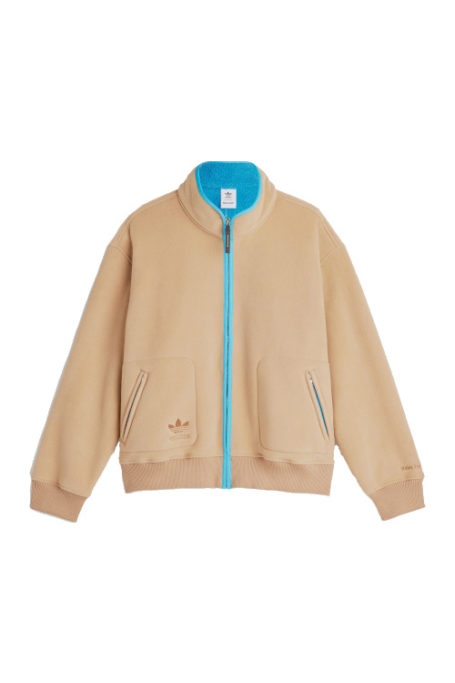 Brown and blue fleece