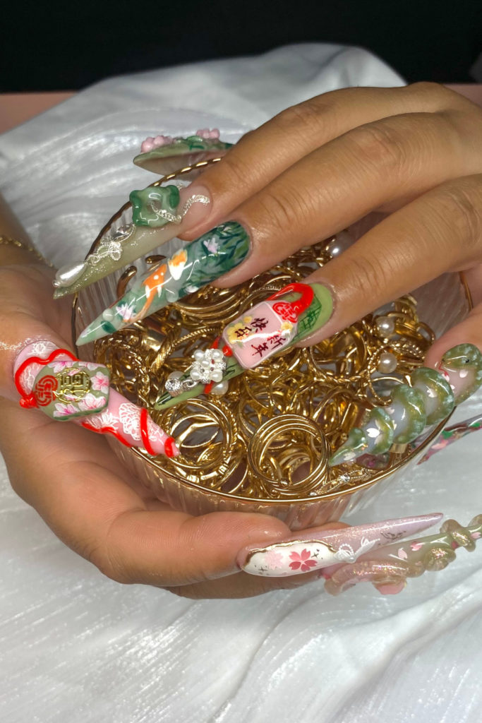 Lunar New Year nails