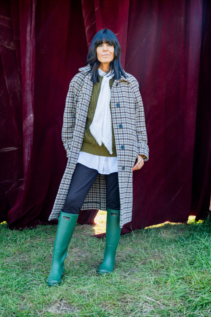 Claudia Winkleman in Traitors outfit