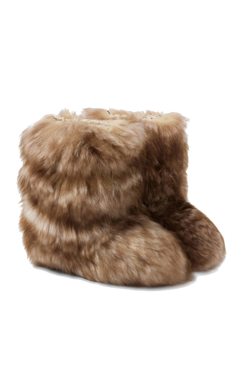 Faux fur boots