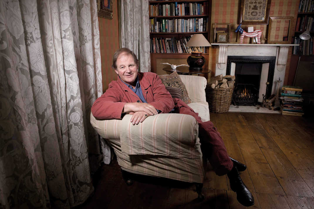 Michael Morpurgo in his living room