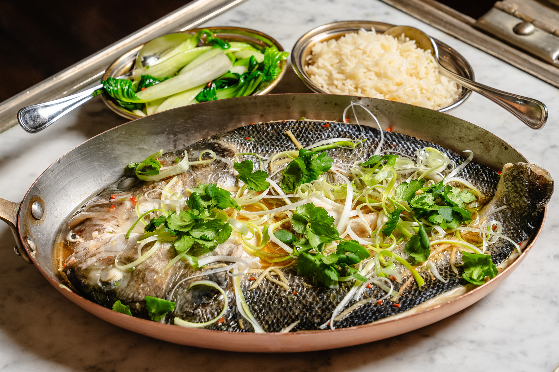 Steamed fish at Roe