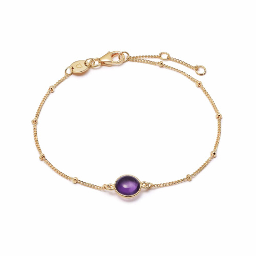 Purple and gold bracelet
