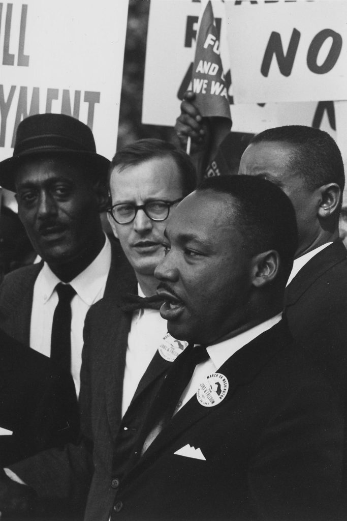 Martin Luther King Jr. at a civil rights march in 1963
