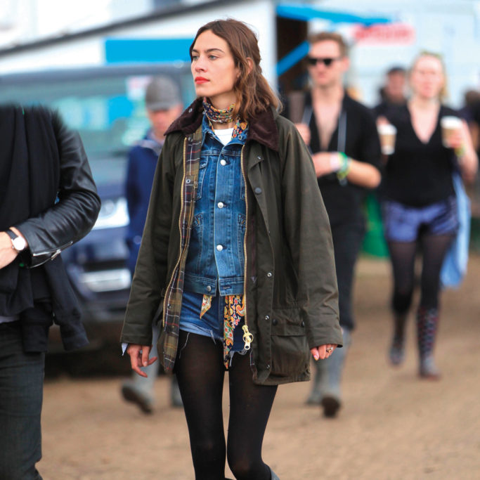 Alexa Chung at Glastonbury