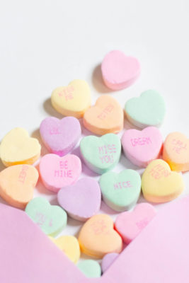 Love hearts in pink envelope | Valentine's Day Gifts