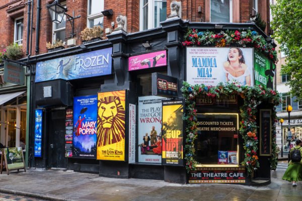 London theatre box office in the west end