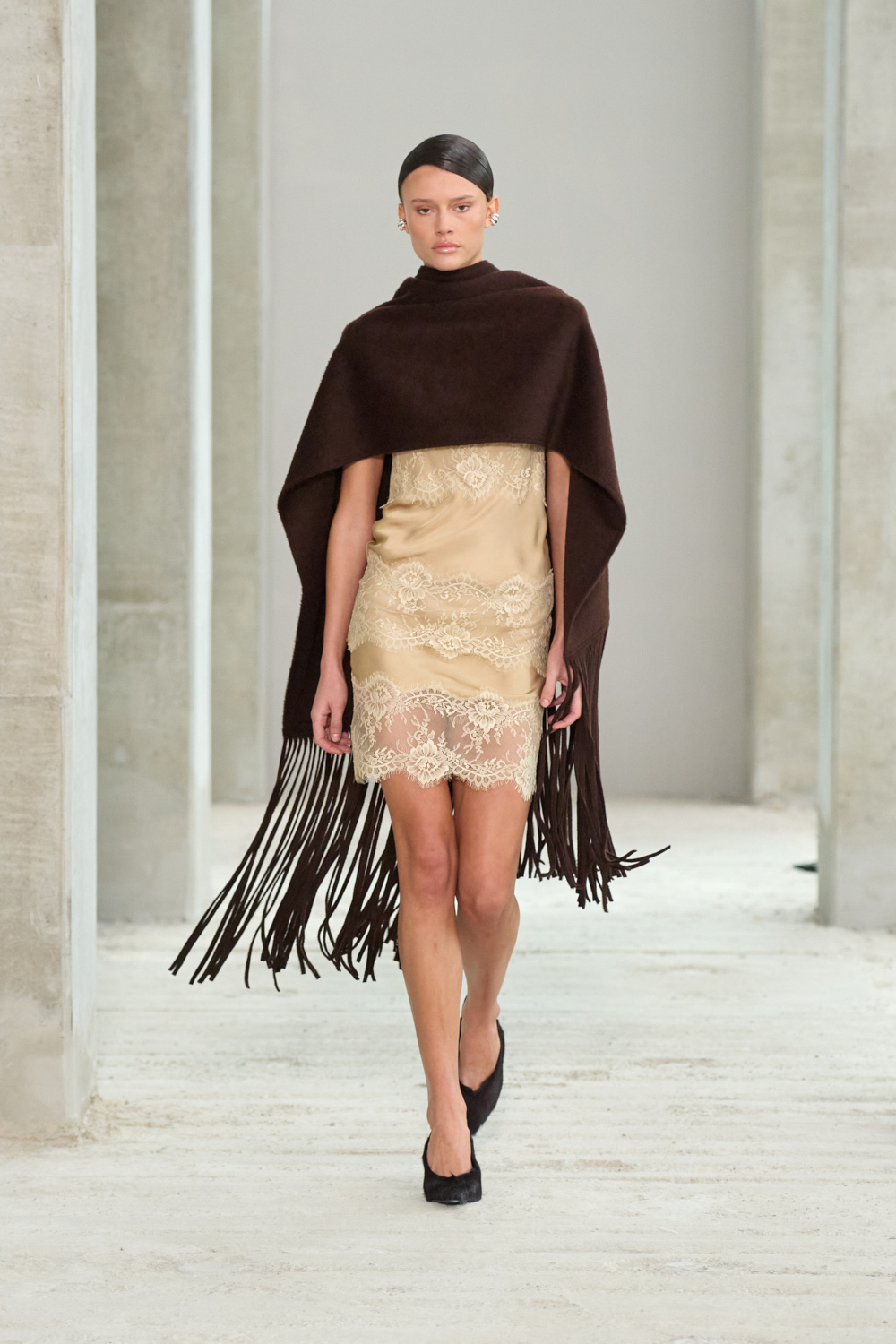 Model on runway
