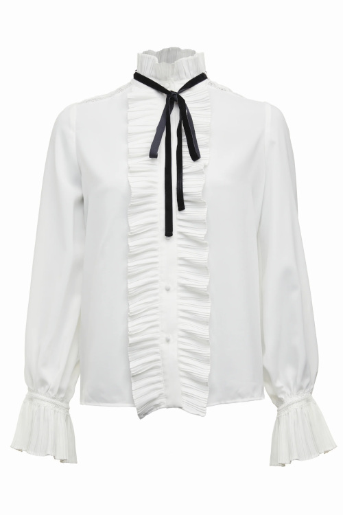White frill shirt