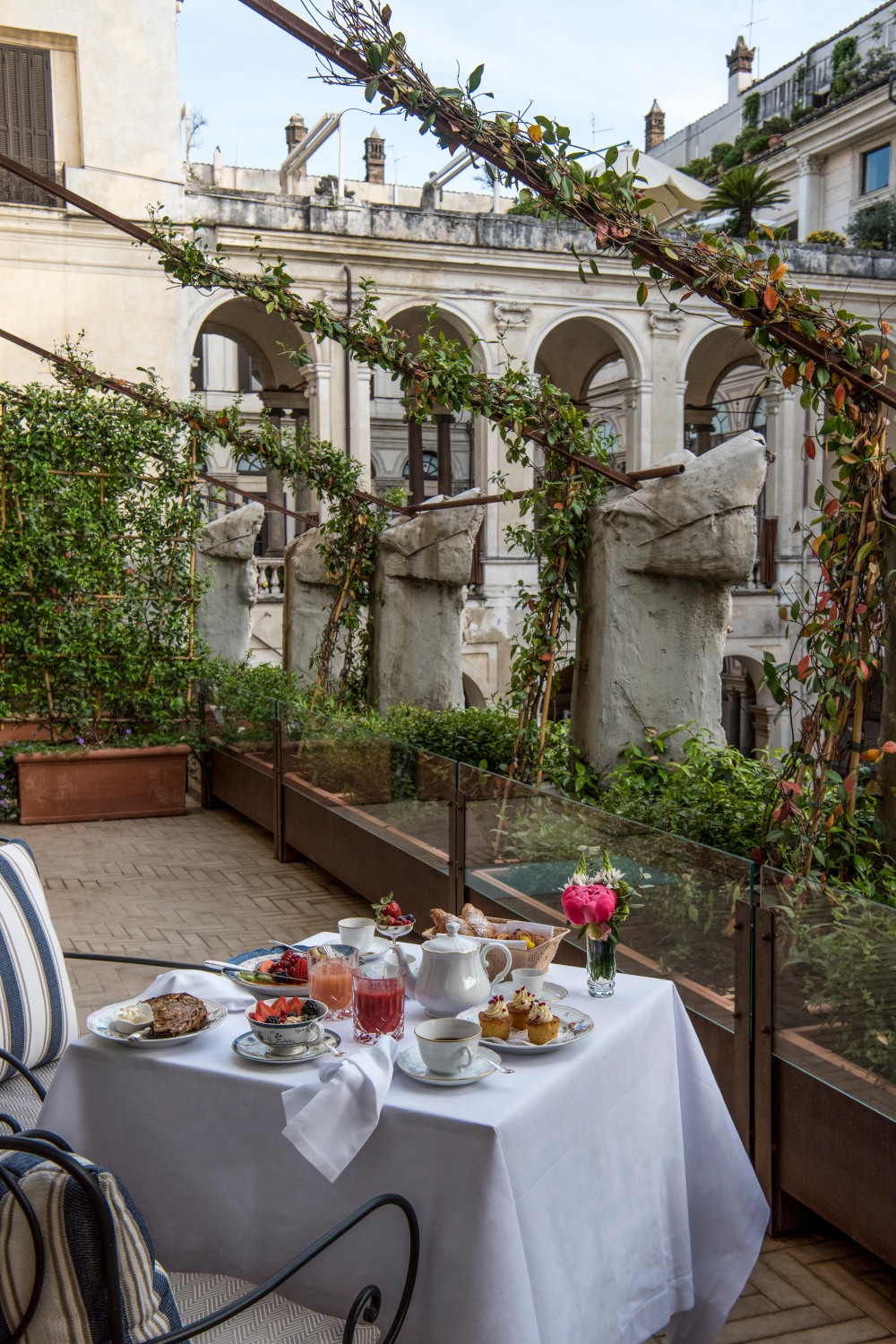 Outdoor dining area