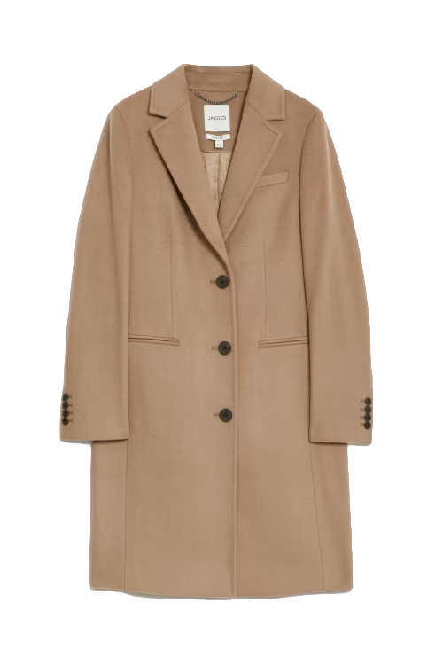 Brown trench coat