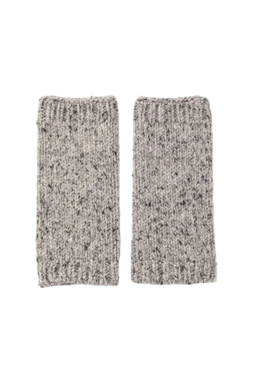 Grey wrist warmers