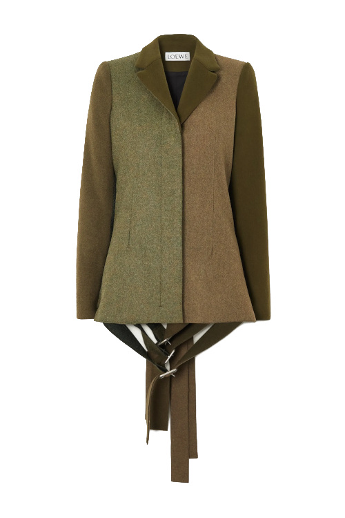 Green and brown jacket
