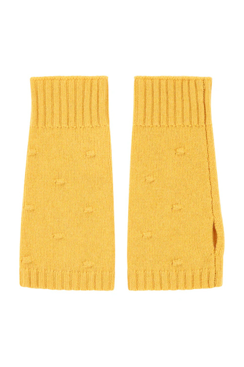 Yellow wrist warmers